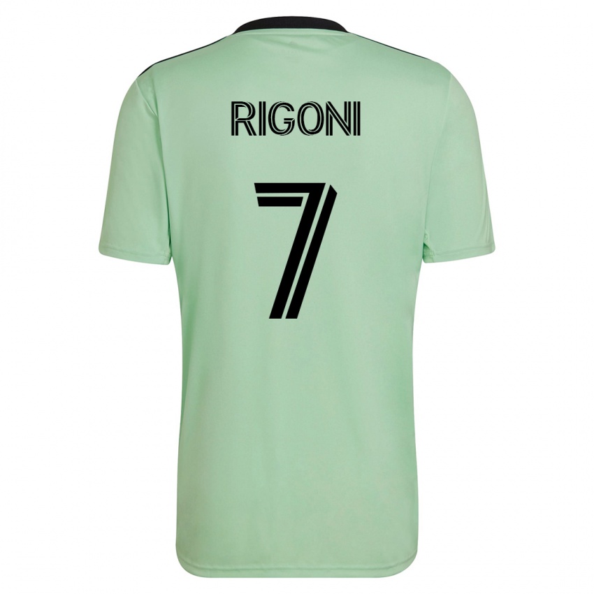Kinderen Emiliano Rigoni #7 Licht Groen Uitshirt Uittenue 2023/24 T-Shirt België