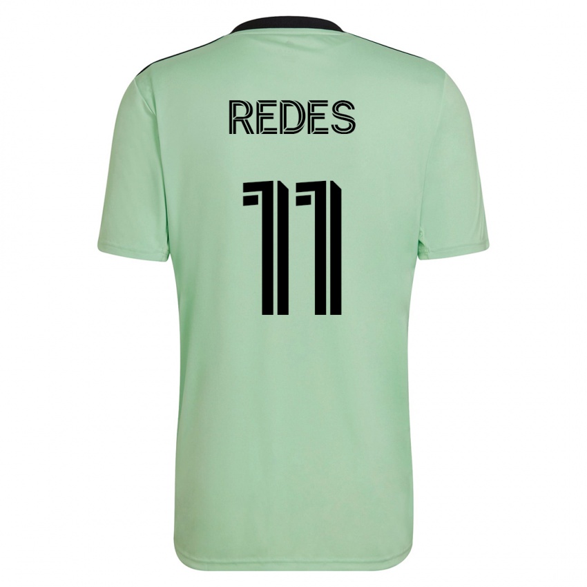 Kinderen Rodney Redes #11 Licht Groen Uitshirt Uittenue 2023/24 T-Shirt België