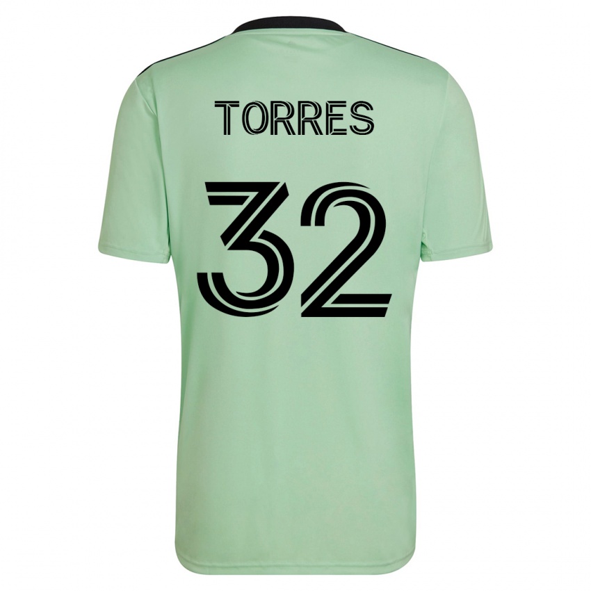 Kinderen Ervin Torres #32 Licht Groen Uitshirt Uittenue 2023/24 T-Shirt België