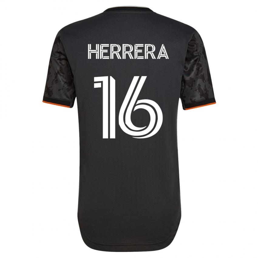 Kinderen Hector Herrera #16 Zwart Uitshirt Uittenue 2023/24 T-Shirt België