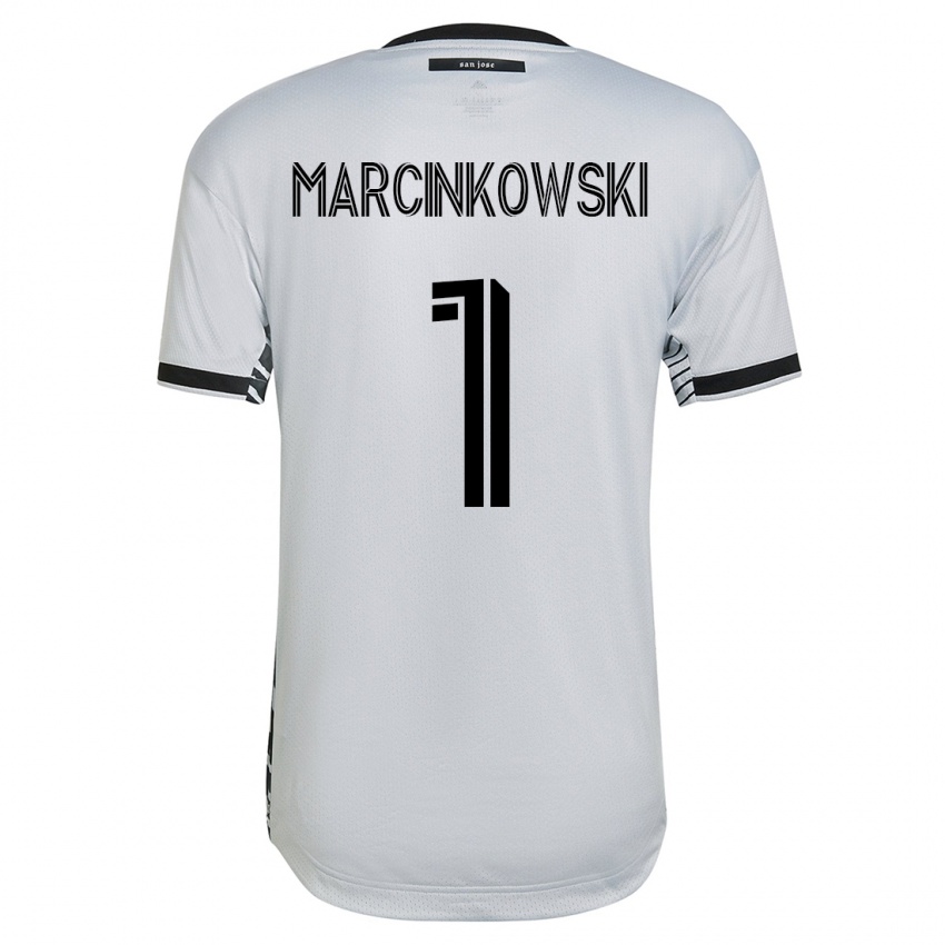 Kinderen Jt Marcinkowski #1 Wit Uitshirt Uittenue 2023/24 T-Shirt België