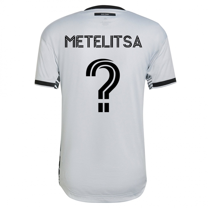 Kinderen Christian Metelitsa #0 Wit Uitshirt Uittenue 2023/24 T-Shirt België
