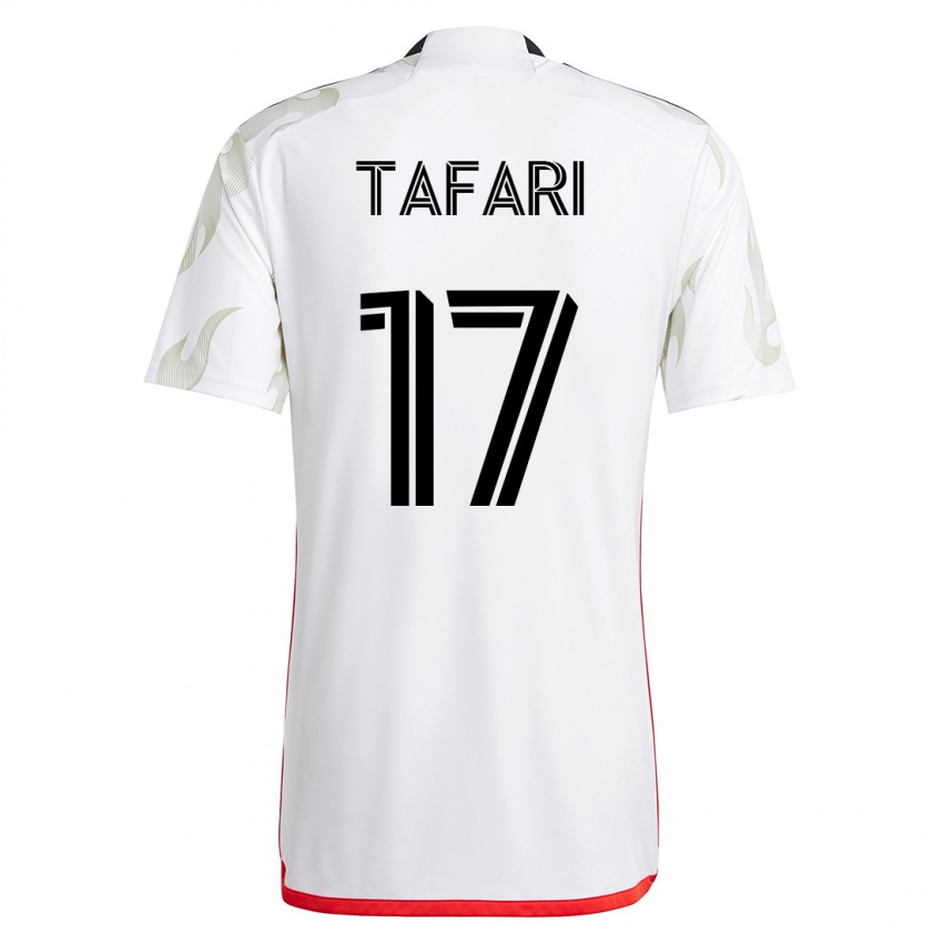 Kinderen Nkosi Tafari #17 Wit Uitshirt Uittenue 2023/24 T-Shirt België