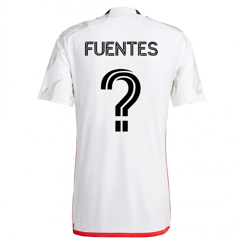 Kinderen Josue Fuentes #0 Wit Uitshirt Uittenue 2023/24 T-Shirt België