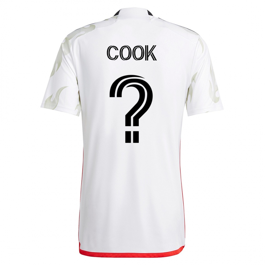 Kinderen Christopher Cook #0 Wit Uitshirt Uittenue 2023/24 T-Shirt België