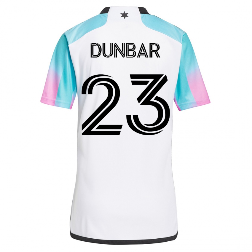 Kinderen Cameron Dunbar #23 Wit Uitshirt Uittenue 2023/24 T-Shirt België