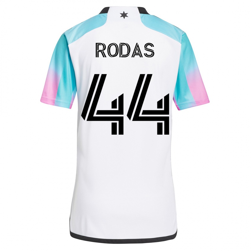 Kinderen Geremy Rodas #44 Wit Uitshirt Uittenue 2023/24 T-Shirt België