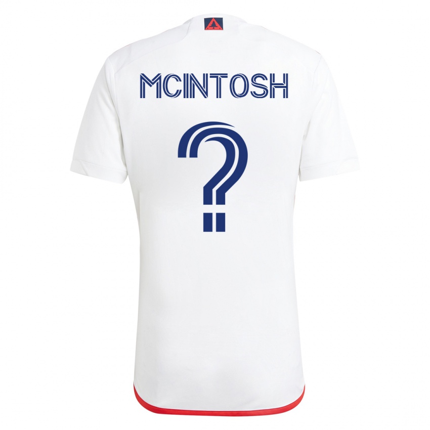 Kinderen Damario Mcintosh #0 Wit Rood Uitshirt Uittenue 2023/24 T-Shirt België