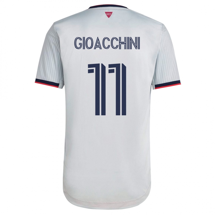 Kinderen Nicholas Gioacchini #11 Wit Uitshirt Uittenue 2023/24 T-Shirt België