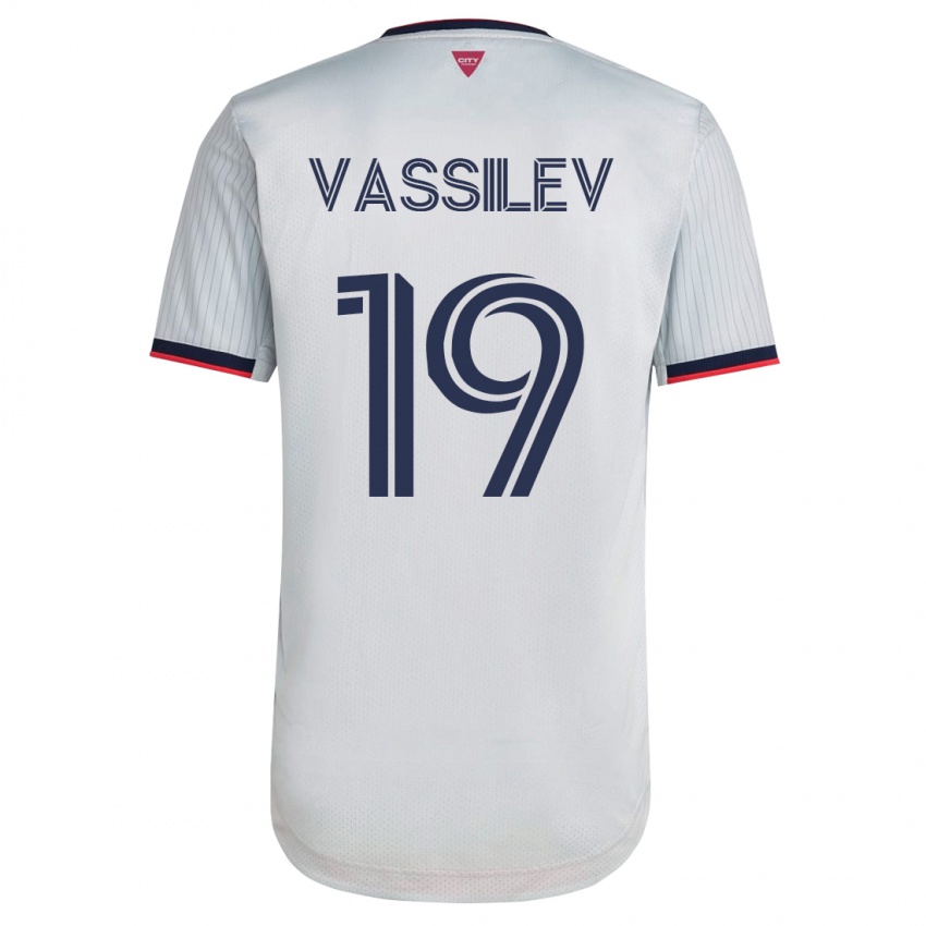 Kinderen Indiana Vassilev #19 Wit Uitshirt Uittenue 2023/24 T-Shirt België