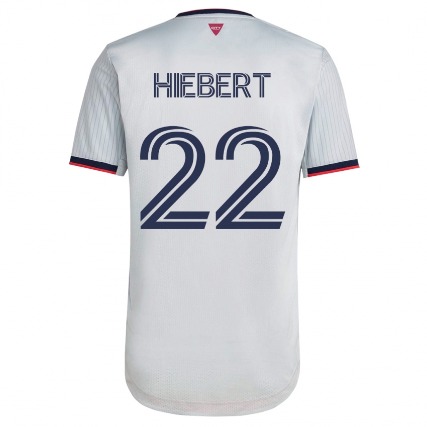 Kinderen Kyle Hiebert #22 Wit Uitshirt Uittenue 2023/24 T-Shirt België