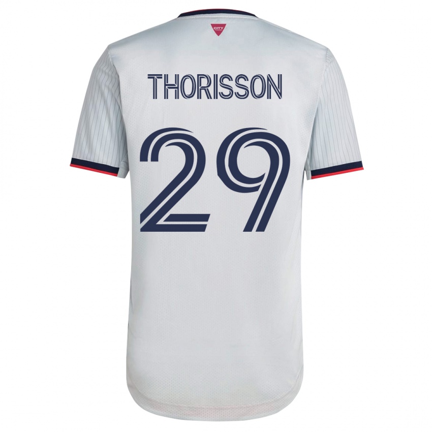 Kinderen Nökkvi Thórisson #29 Wit Uitshirt Uittenue 2023/24 T-Shirt België