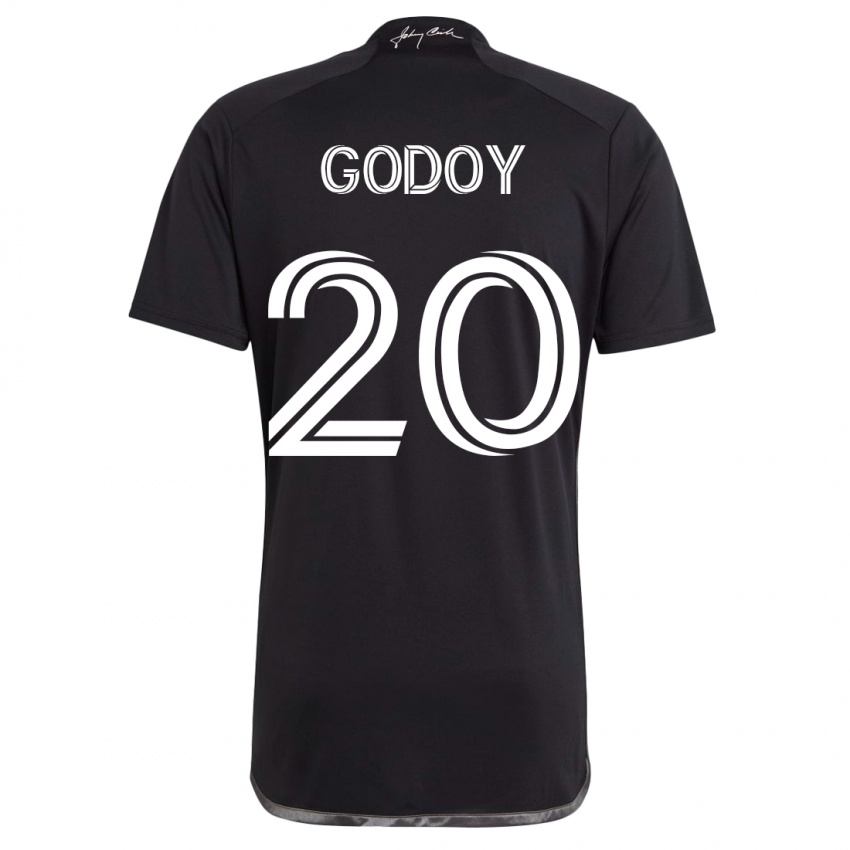 Kinderen Aníbal Godoy #20 Zwart Uitshirt Uittenue 2023/24 T-Shirt België