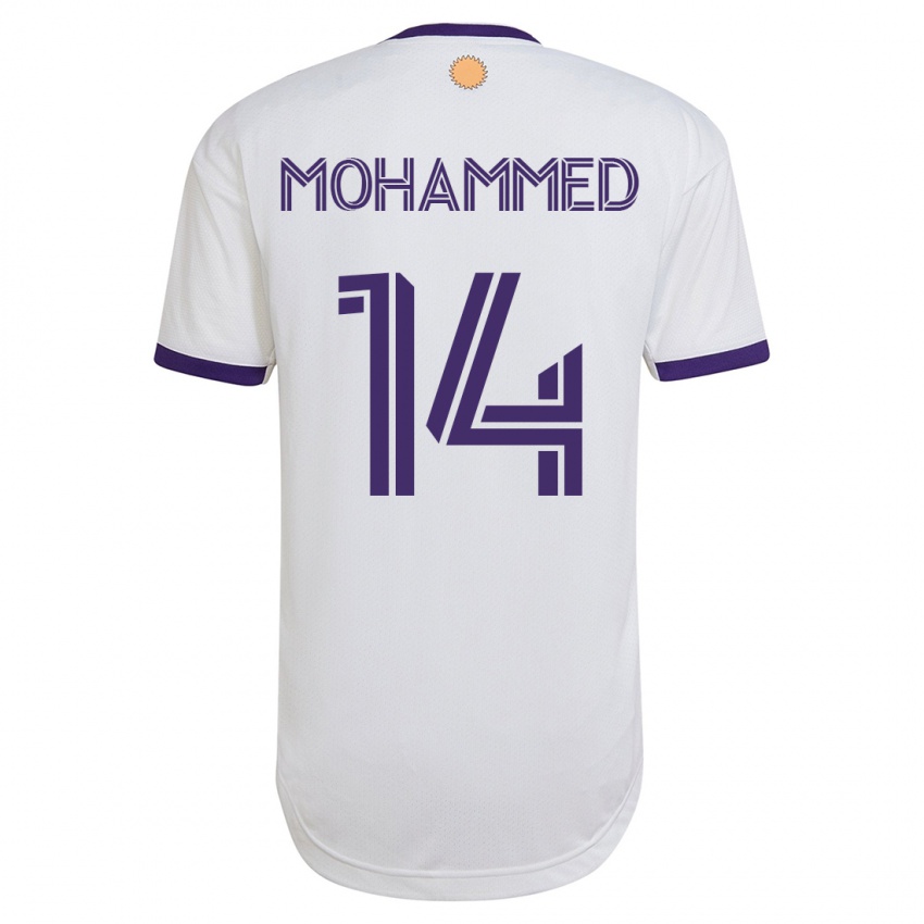 Kinderen Shak Mohammed #14 Wit Uitshirt Uittenue 2023/24 T-Shirt België