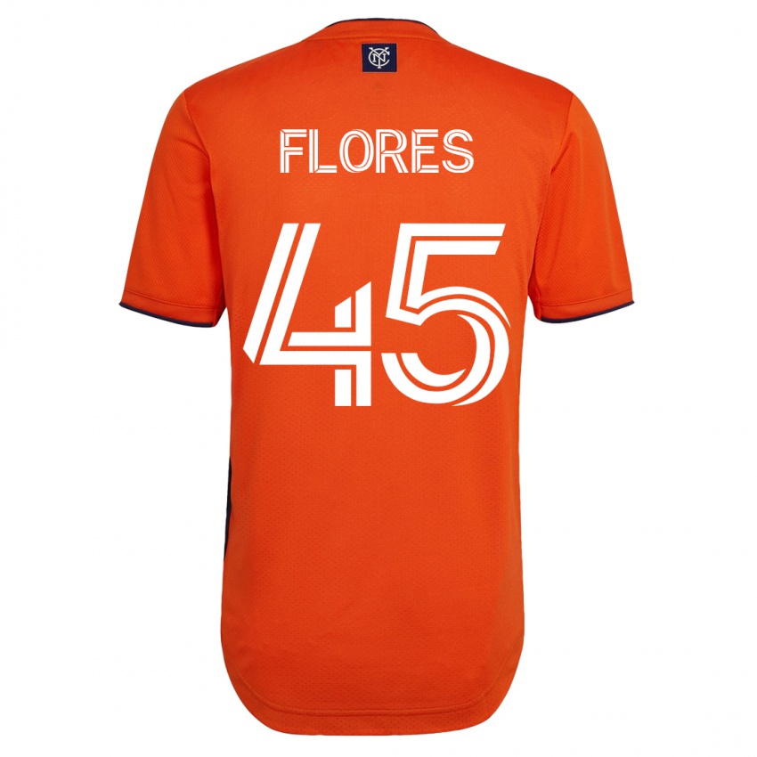 Kinder Brian Flores #45 Schwarz Auswärtstrikot Trikot 2023/24 T-Shirt Belgien