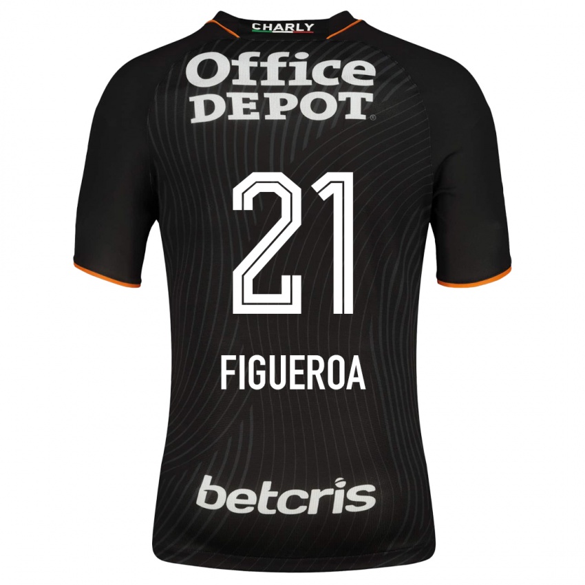 Kinderen Antonio Figueroa #21 Zwart Uitshirt Uittenue 2023/24 T-Shirt België