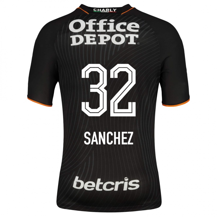 Kinderen Luis Sánchez #32 Zwart Uitshirt Uittenue 2023/24 T-Shirt België