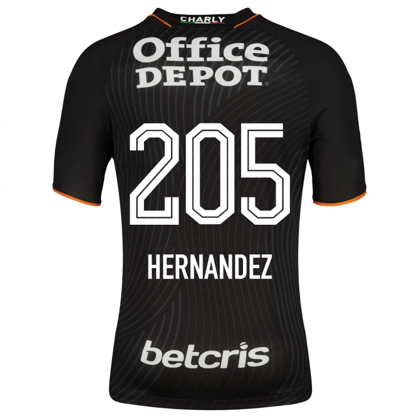 Kinderen Sergio Hernández #205 Zwart Uitshirt Uittenue 2023/24 T-Shirt België