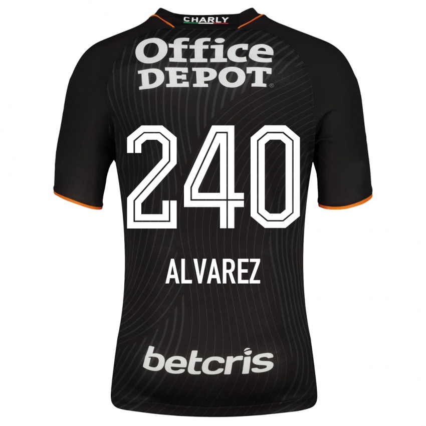 Kinderen Gael Álvarez #240 Zwart Uitshirt Uittenue 2023/24 T-Shirt België