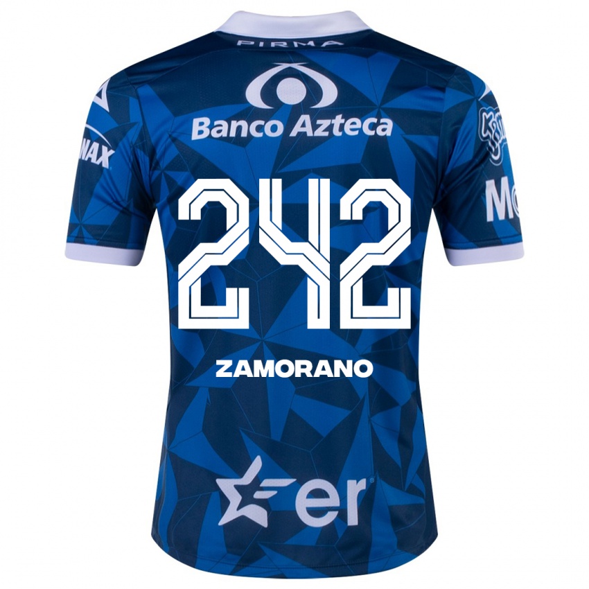 Kinderen Leonardo Zamorano #242 Blauw Uitshirt Uittenue 2023/24 T-Shirt België