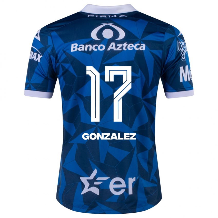 Kinderen Andrea González #17 Blauw Uitshirt Uittenue 2023/24 T-Shirt België