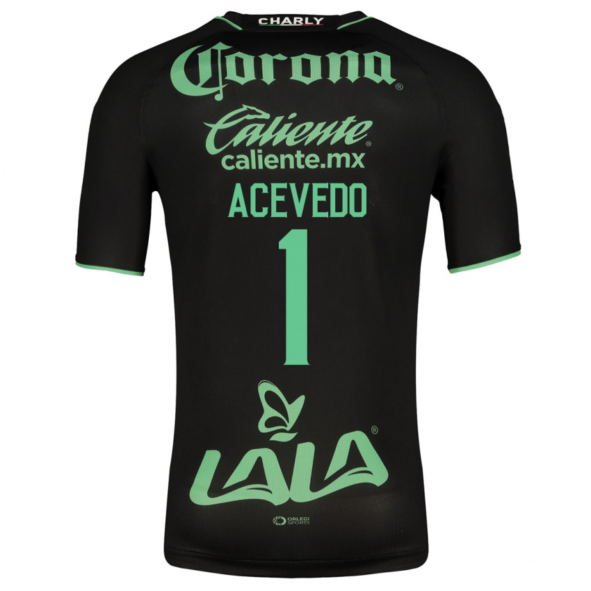 Kinderen Carlos Acevedo #1 Zwart Uitshirt Uittenue 2023/24 T-Shirt België