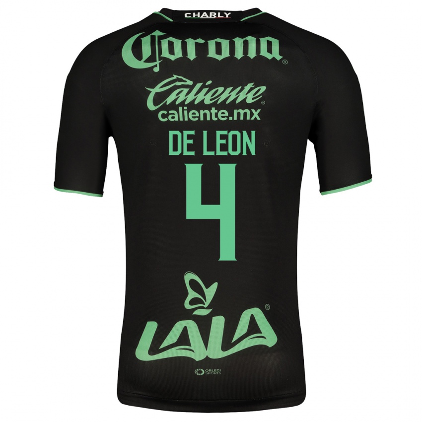 Kinderen Lourdes De León #4 Zwart Uitshirt Uittenue 2023/24 T-Shirt België