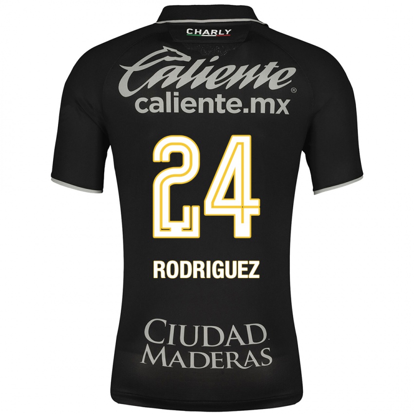 Kinderen Osvaldo Rodríguez #24 Zwart Uitshirt Uittenue 2023/24 T-Shirt België