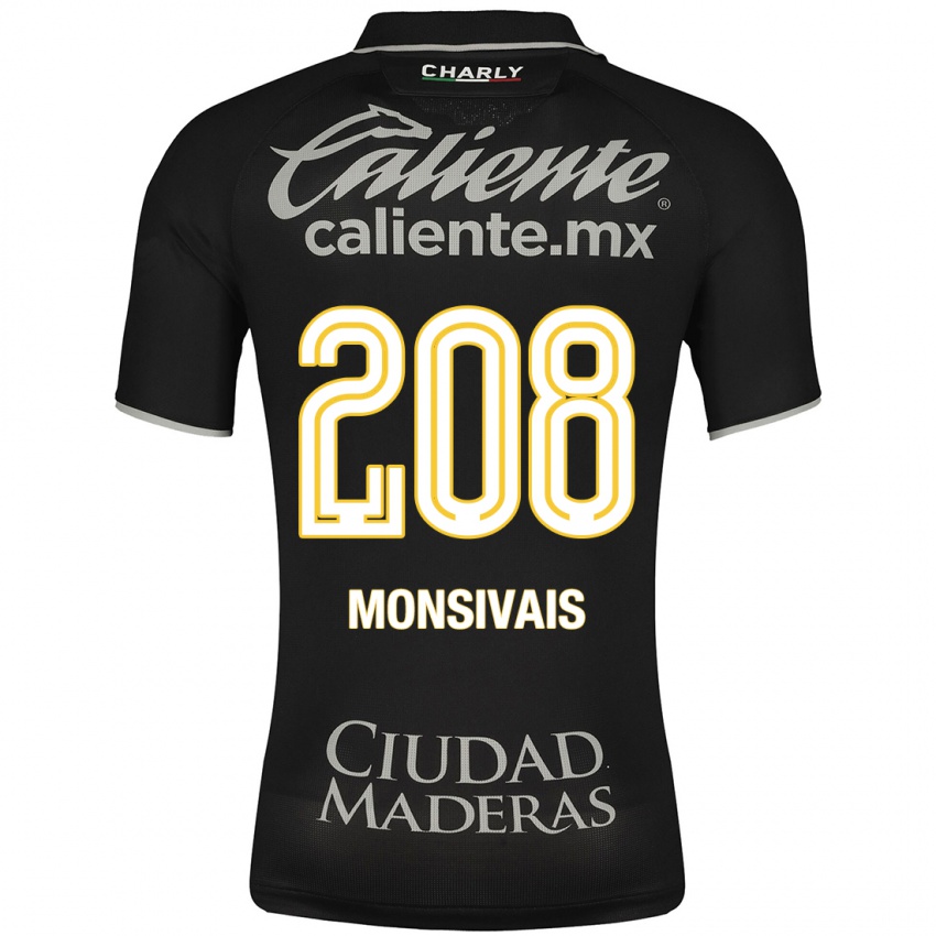 Kinderen Daniel Monsivaís #208 Zwart Uitshirt Uittenue 2023/24 T-Shirt België