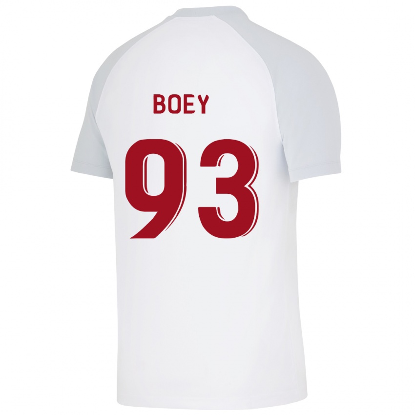 Kinderen Sacha Boey #93 Wit Uitshirt Uittenue 2023/24 T-Shirt België