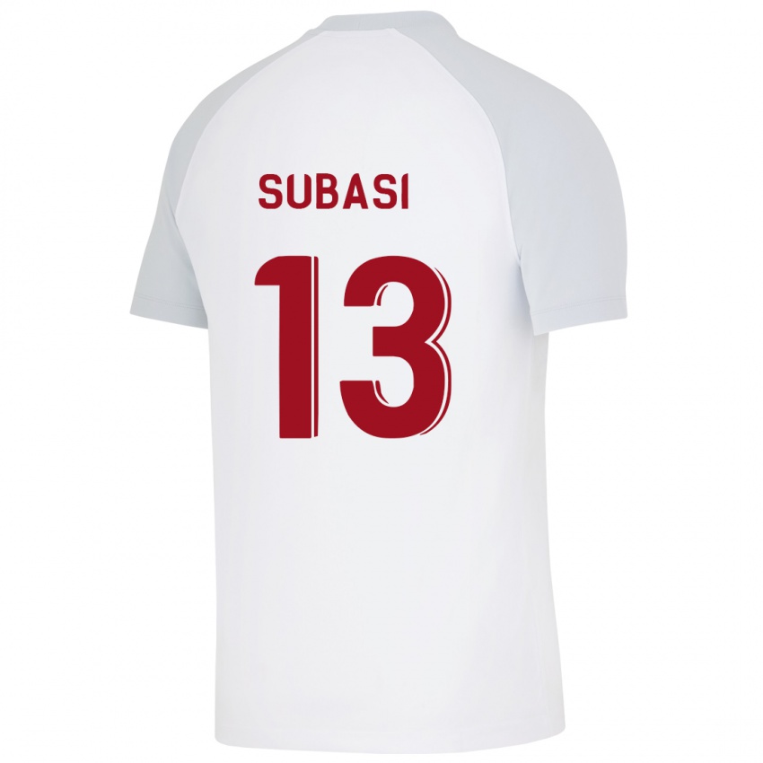 Kinderen Kadir Subasi #13 Wit Uitshirt Uittenue 2023/24 T-Shirt België