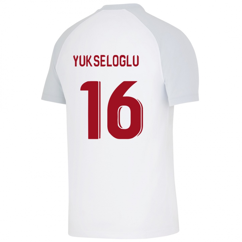 Kinderen Ayaz Yükseloğlu #16 Wit Uitshirt Uittenue 2023/24 T-Shirt België