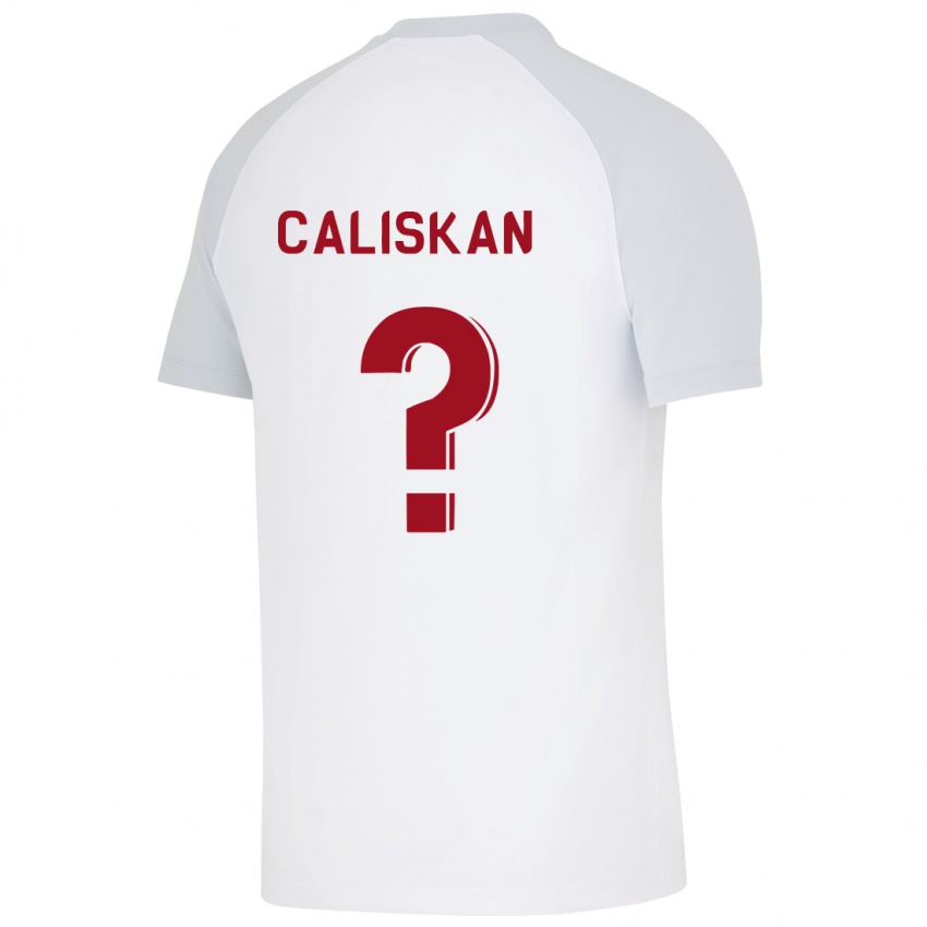 Kinder Mahmuthan Caliskan #0 Weiß Auswärtstrikot Trikot 2023/24 T-Shirt Belgien