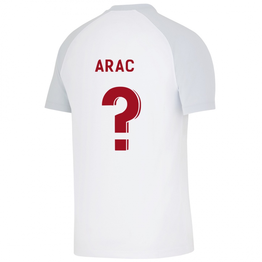 Kinder Ege Arac #0 Weiß Auswärtstrikot Trikot 2023/24 T-Shirt Belgien