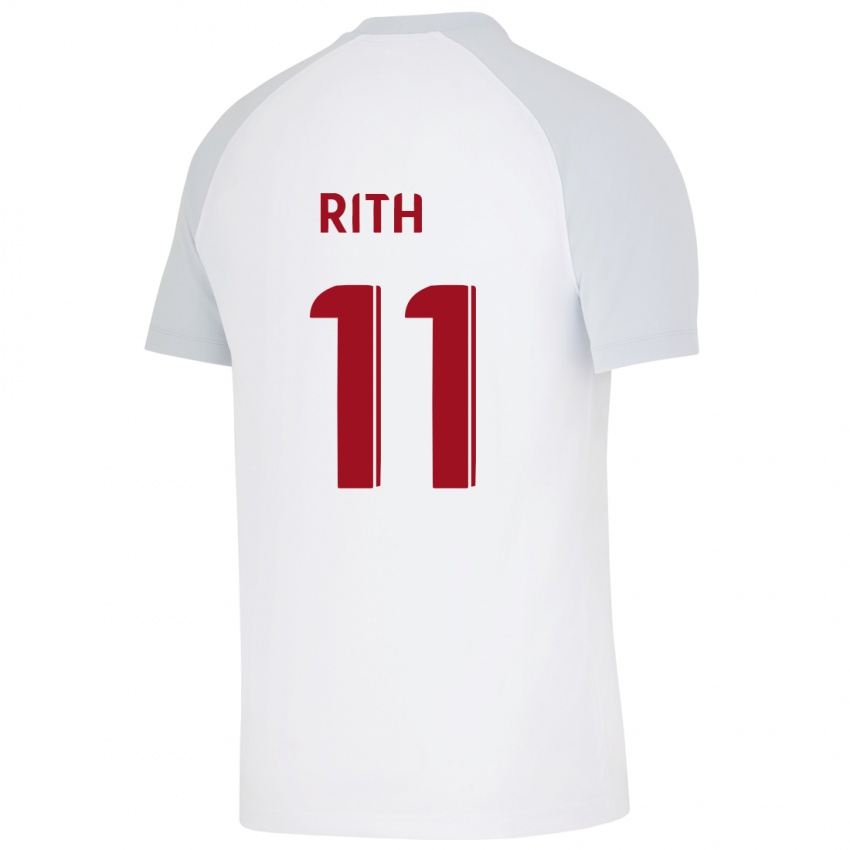 Kinder Monique Rith #11 Weiß Auswärtstrikot Trikot 2023/24 T-Shirt Belgien