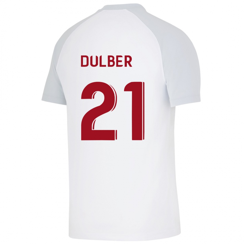 Kinder Didem Dülber #21 Weiß Auswärtstrikot Trikot 2023/24 T-Shirt Belgien