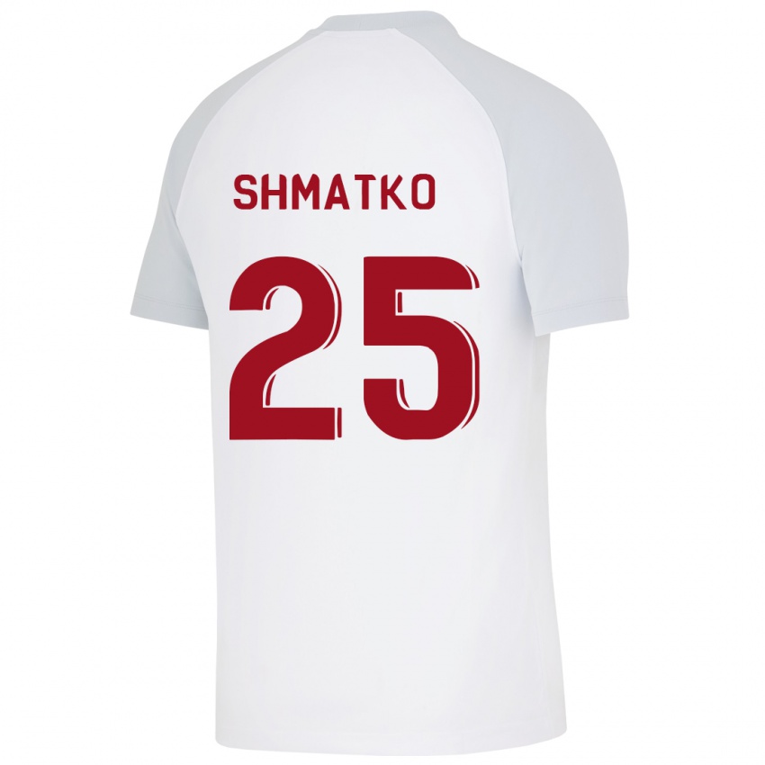 Kinder Lyubov Shmatko #25 Weiß Auswärtstrikot Trikot 2023/24 T-Shirt Belgien