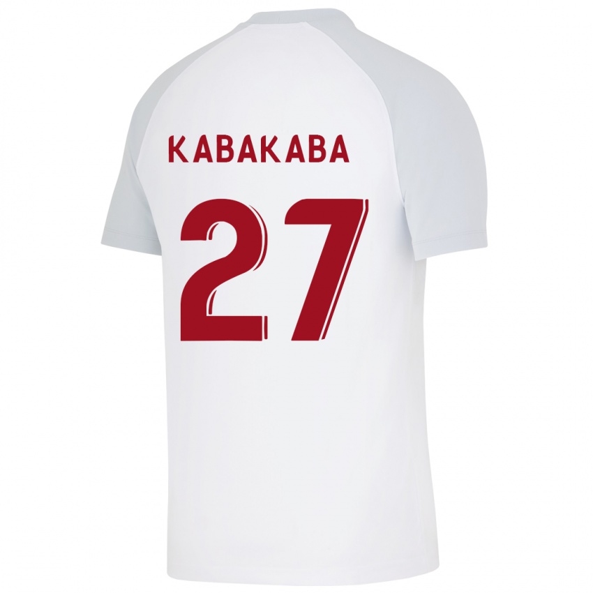 Kinder Naomie Kabakaba #27 Weiß Auswärtstrikot Trikot 2023/24 T-Shirt Belgien