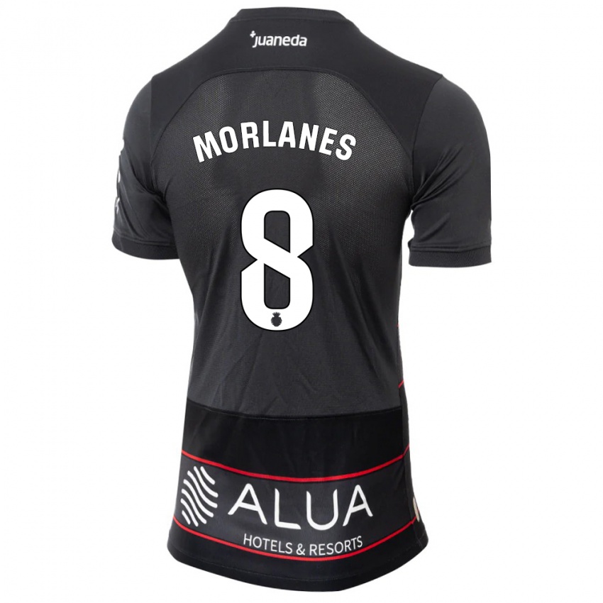 Kinderen Manu Morlanes #8 Zwart Uitshirt Uittenue 2023/24 T-Shirt België