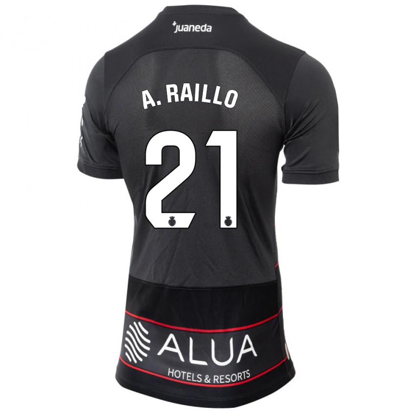 Kinderen Antonio Raíllo #21 Zwart Uitshirt Uittenue 2023/24 T-Shirt België