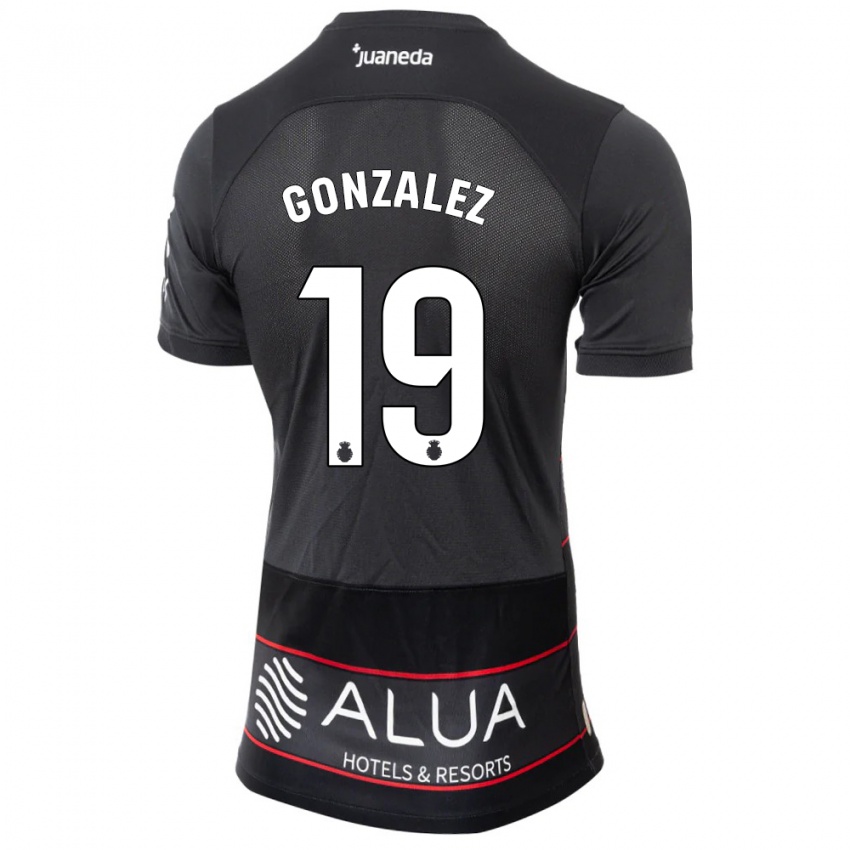 Kinderen Adrià González #19 Zwart Uitshirt Uittenue 2023/24 T-Shirt België