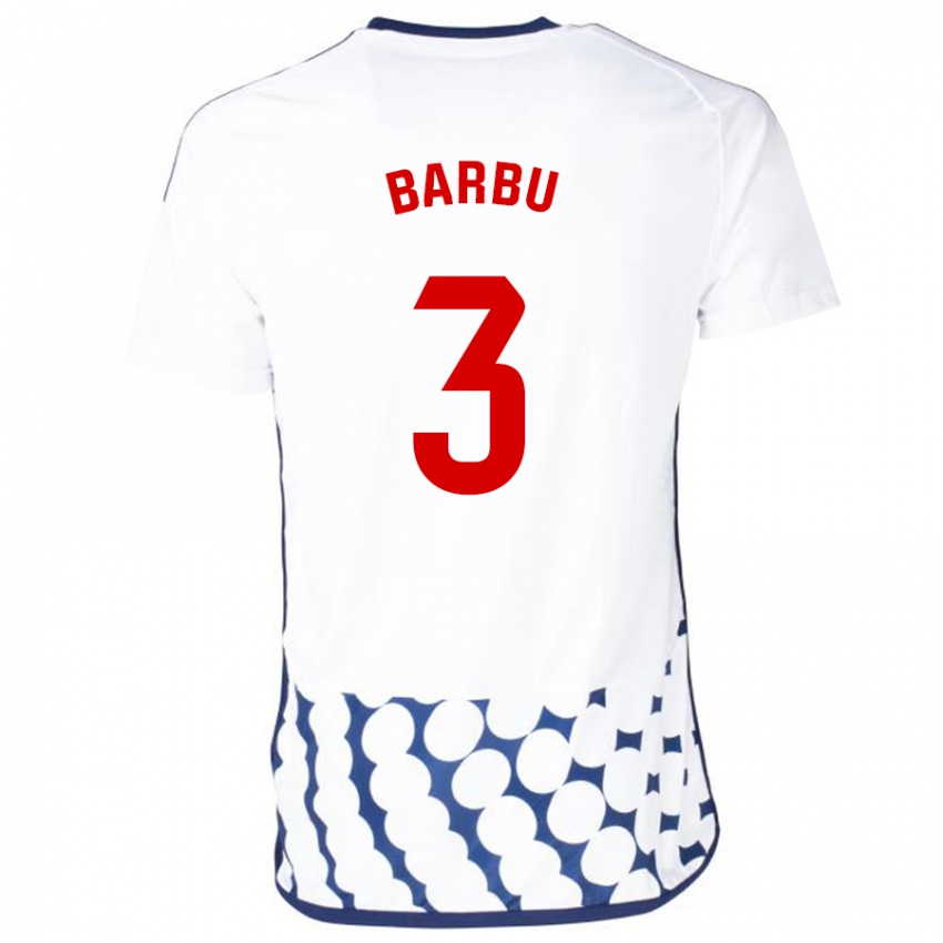 Kinderen Álex Barbu #3 Wit Uitshirt Uittenue 2023/24 T-Shirt België