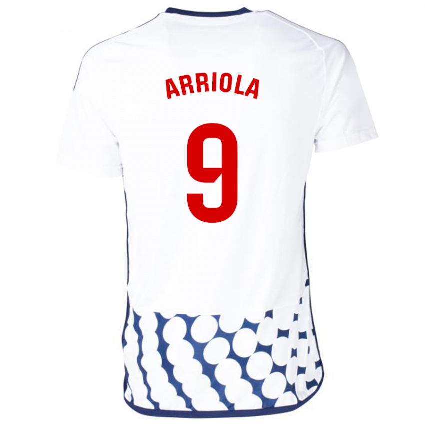 Kinderen Marcos Arriola #9 Wit Uitshirt Uittenue 2023/24 T-Shirt België