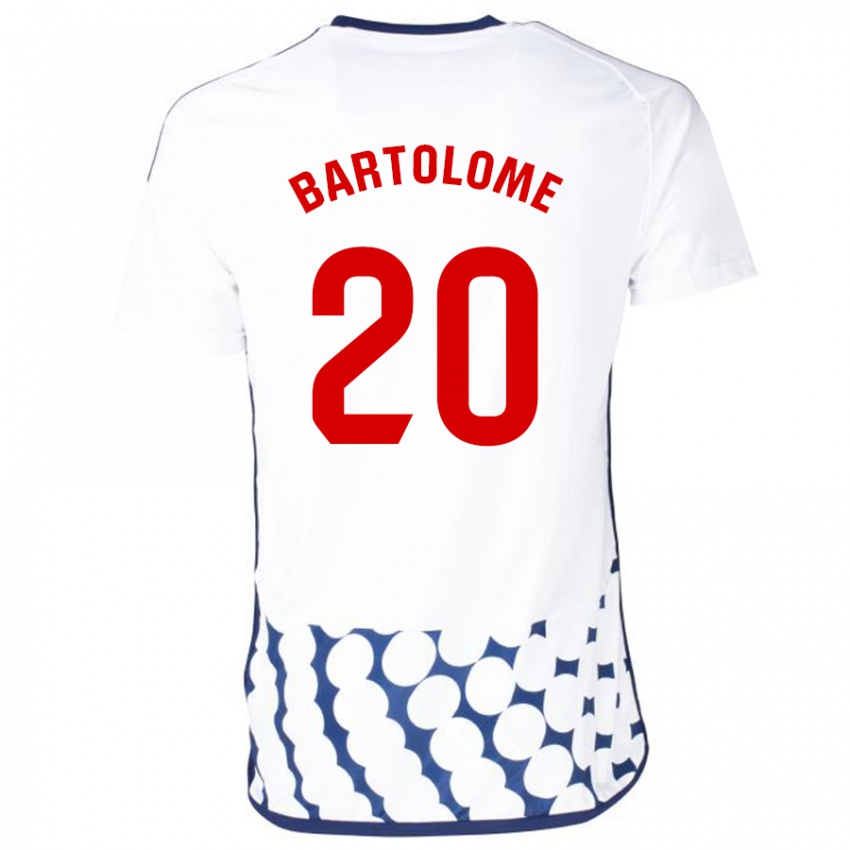 Kinderen Diego Bartolomé #20 Wit Uitshirt Uittenue 2023/24 T-Shirt België