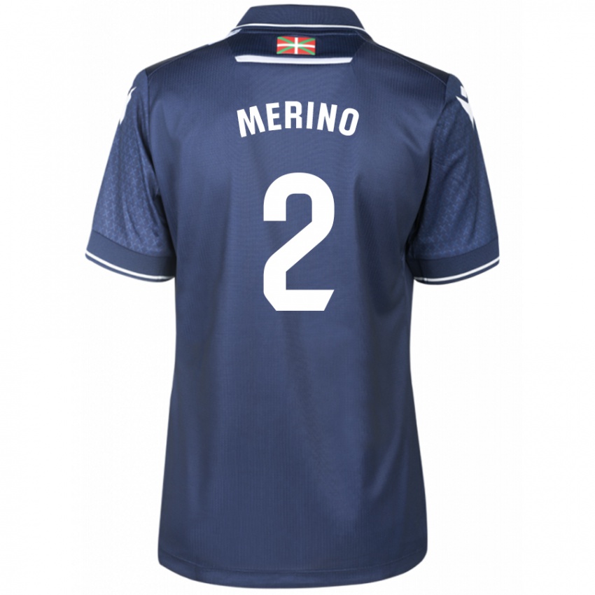 Kinderen Jon Merino #2 Marine Uitshirt Uittenue 2023/24 T-Shirt België