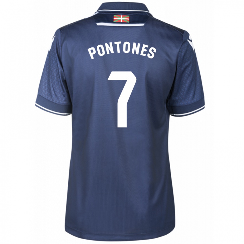 Kinderen Juan Carlos Pontones #7 Marine Uitshirt Uittenue 2023/24 T-Shirt België