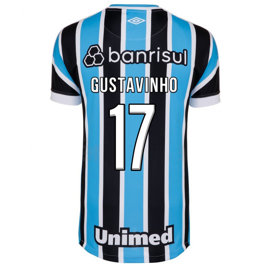 Heren Gustavinho #17 Blauw Thuisshirt Thuistenue 2023/24 T-Shirt België