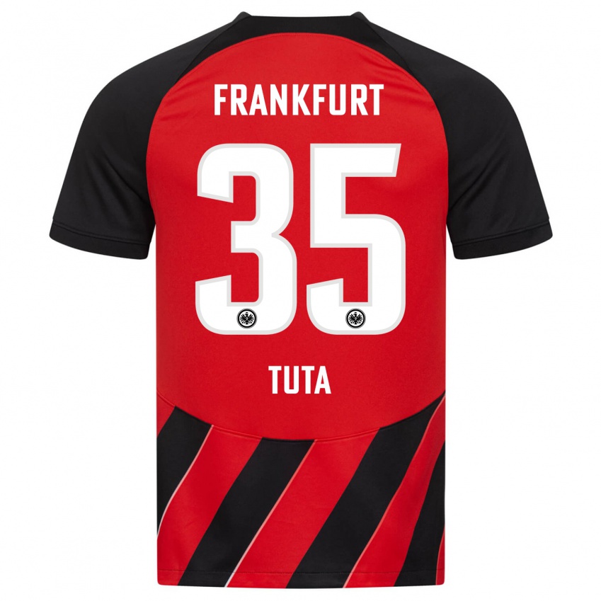 Heren Tuta #35 Rood Zwart Thuisshirt Thuistenue 2023/24 T-Shirt België
