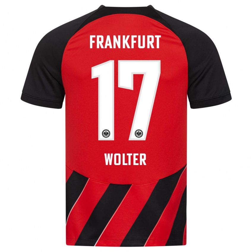 Heren Pia-Sophie Wolter #17 Rood Zwart Thuisshirt Thuistenue 2023/24 T-Shirt België