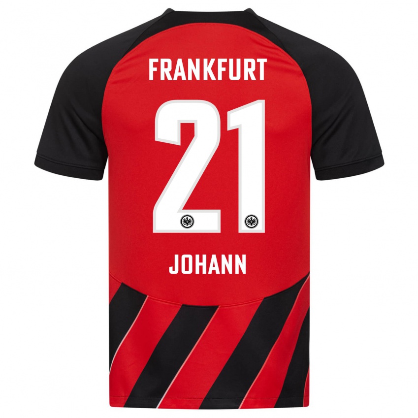 Heren Hannah Johann #21 Rood Zwart Thuisshirt Thuistenue 2023/24 T-Shirt België